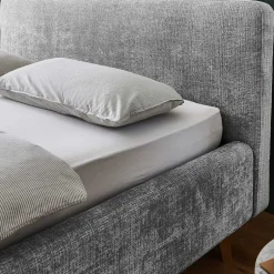 Komfortbetten|Polsterbetten*Pharao24 Graues Polster Stoffbett Lemerzi