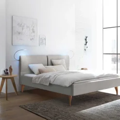 Polsterbetten*Pharao24 Graues Polsterbett Athina