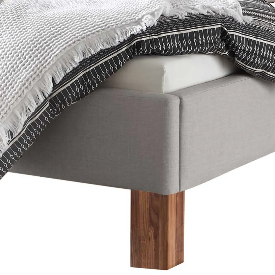 Polsterbetten*Pharao24 Graues Polsterbett Dwayne