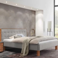 Polsterbetten*Pharao24 Graues Polsterbett Graves