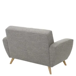 Wohnzimmercouch|2 Sitzer Sofa*Pharao24 Graues Zweiersofa Rujona