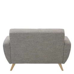 Wohnzimmercouch|2 Sitzer Sofa*Pharao24 Graues Zweiersofa Rujona