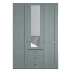 Pharao24 Graugrüner Kleiderschrank Forjan><noscript><img width=