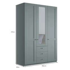 Pharao24 Graugrüner Kleiderschrank Forjan><noscript><img width=