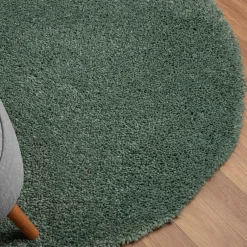 Teppiche*Pharao24 Grüner Shaggy Teppich Dream
