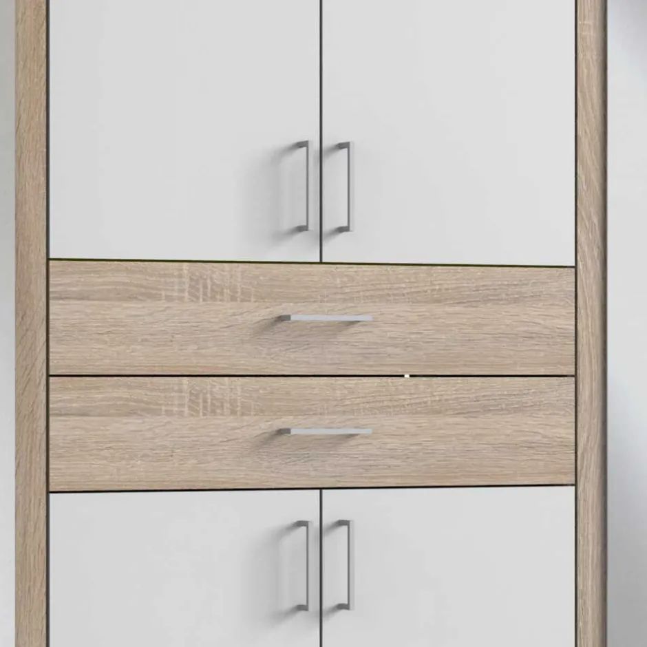 Drehtürenschränke*Pharao24 Großer Schlafzimmerschrank Emra