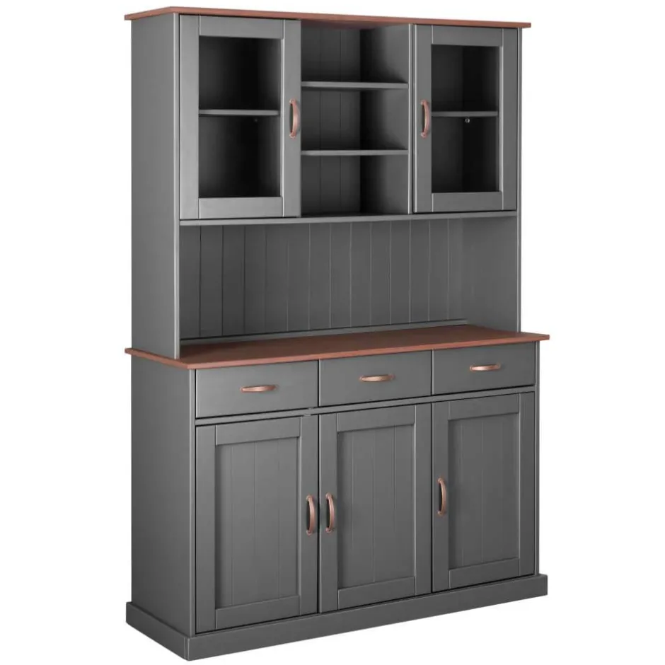 Pharao24 Großes Küchenbuffet Tibiun> Massivholz Schränke|Esszimmerschränke