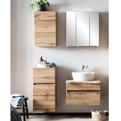 Badmöbel Sets*Pharao24 Gäste WC Set Holzoptik Kropenia