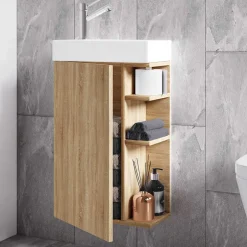 Pharao24 Gästewaschtisch Wandmontage Tujamy> Badezimmerschränke|Waschbeckenunterschränke