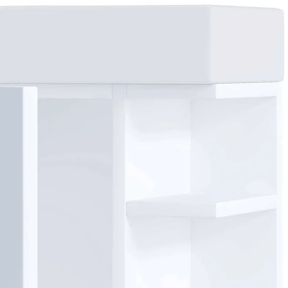 Badezimmerschränke|Waschbeckenunterschränke*Pharao24 Gästewaschtisch weiß Emjada