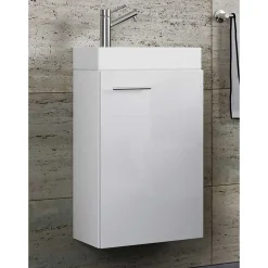 Pharao24 Gästewaschtisch weiß Luenza> Waschbeckenunterschränke|Bad Unterschränke