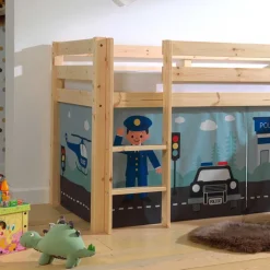 Kinderhochbetten|Kinderbetten*Pharao24 Halbhochbett Burdur