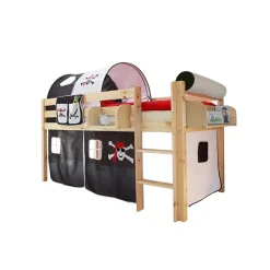 Pharao24 Halbhochbett Split>Kinder Piratenbett|Kinderhochbetten