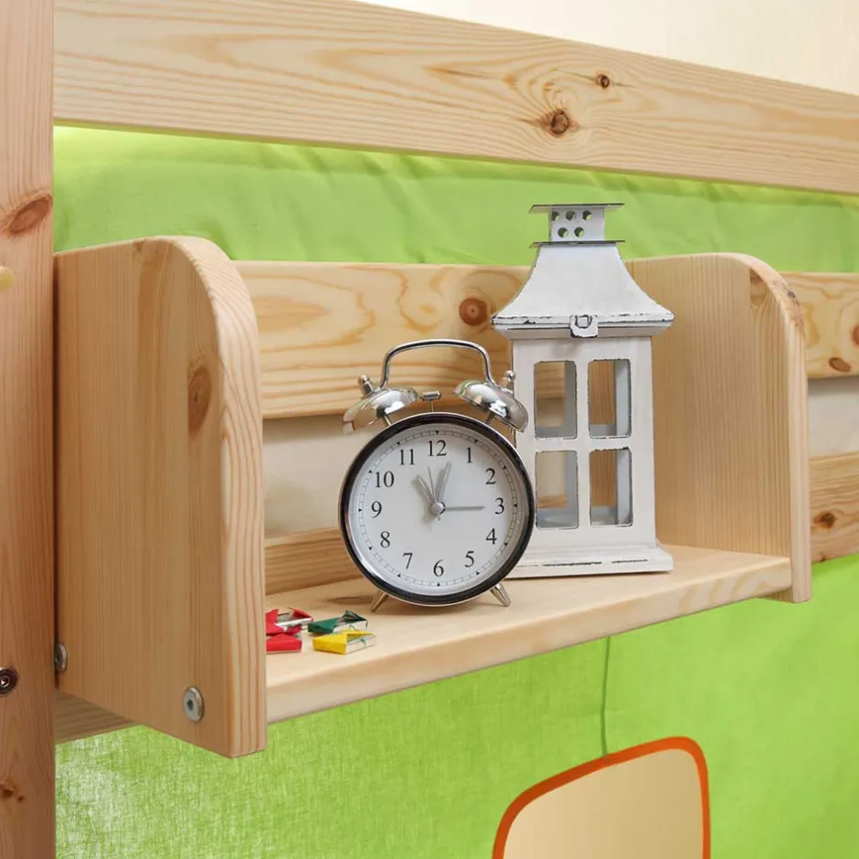 Pharao24 Halbhochbett Split>Kinder Piratenbett|Kinderhochbetten