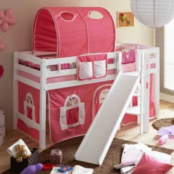 Kinderhochbetten|Kinderbetten*Pharao24 Halbhohes Bett Ivoras