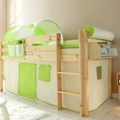 Kinderhochbetten|Kinderbetten*Pharao24 Halbhohes Hochbett Udessan