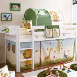 Kinderhochbetten|Kinderbetten*Pharao24 Halbhohes Kinderbett Zavatraos