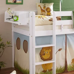 Kinderhochbetten|Kinderbetten*Pharao24 Halbhohes Kinderbett Zavatraos