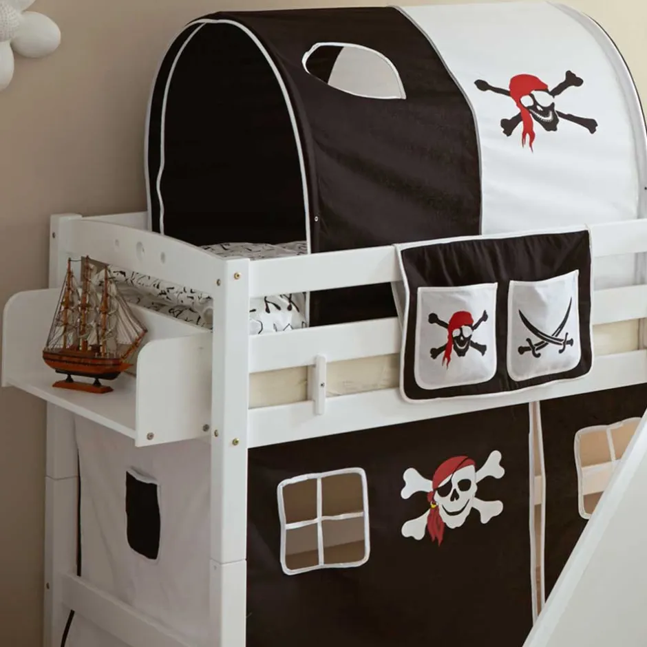 Kinderbetten|Piratenbett*Pharao24 Halbhohes Spielbett Varescan