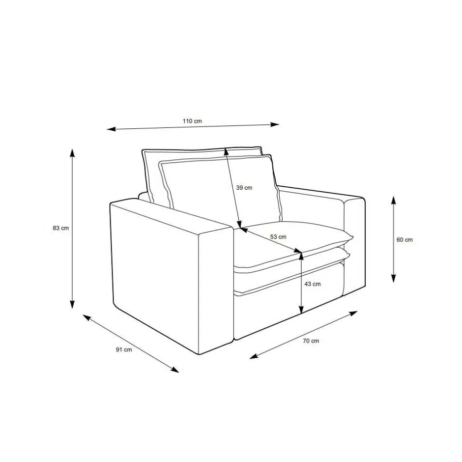 Wohnzimmer Sessel*Pharao24 Hellbrauner Einzelsessel Mejan