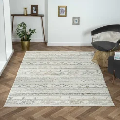 Pharao24 Heller Landhaus Teppich Fenya><noscript><img width=