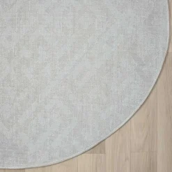 Pharao24 Heller Teppich rund Semanca><noscript><img width=