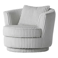 Pharao24 Hellgrauer Drehsessel Mirabal> Wohnzimmer Sessel