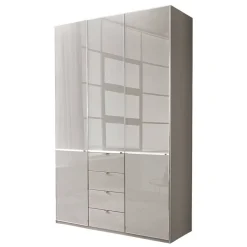 Jugendkleiderschrank*Pharao24 Hellgrauer Kleiderschrank Voscona