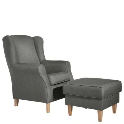 Ohrensessel|Relaxsessel*Pharao24 Hellgrauer Ohrenbackensessel Zavagossa