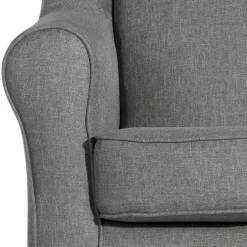 Ohrensessel|Relaxsessel*Pharao24 Hellgrauer Ohrenbackensessel Zavagossa