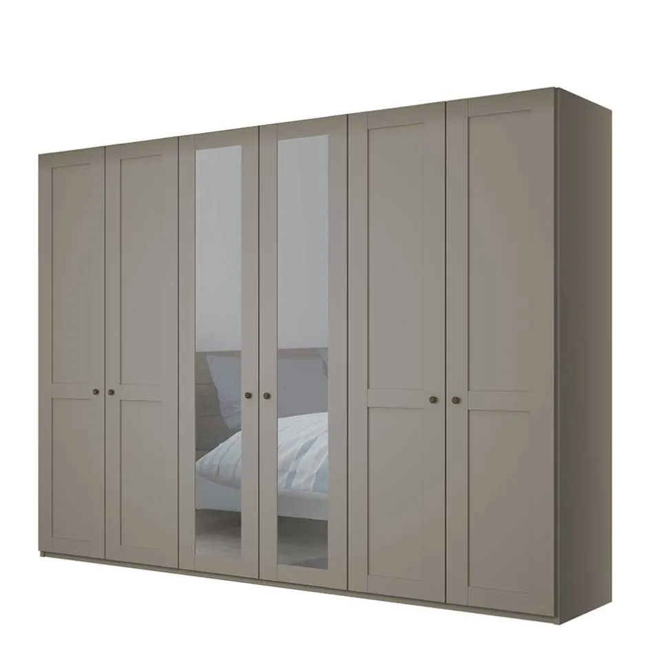 Pharao24 Hellgrauer Schlafzimmerschrank Saconso> Drehtürenschränke|Kleiderschränke