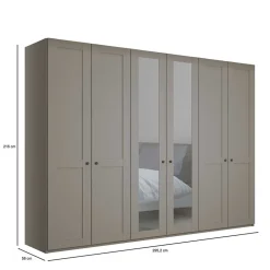 Pharao24 Hellgrauer Schlafzimmerschrank Saconso><noscript><img width=