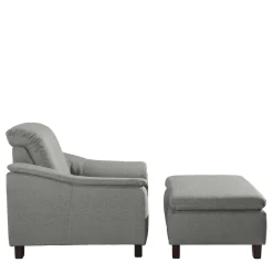 Pharao24 Hellgrauer Sessel Servi><noscript><img width=