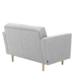 Wohnzimmercouch|2 Sitzer Sofa*Pharao24 Hellgrauer Zweisitzer Mangora