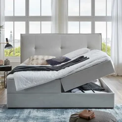 Pharao24 Hellgraues Boxbett Valpara><noscript><img width=