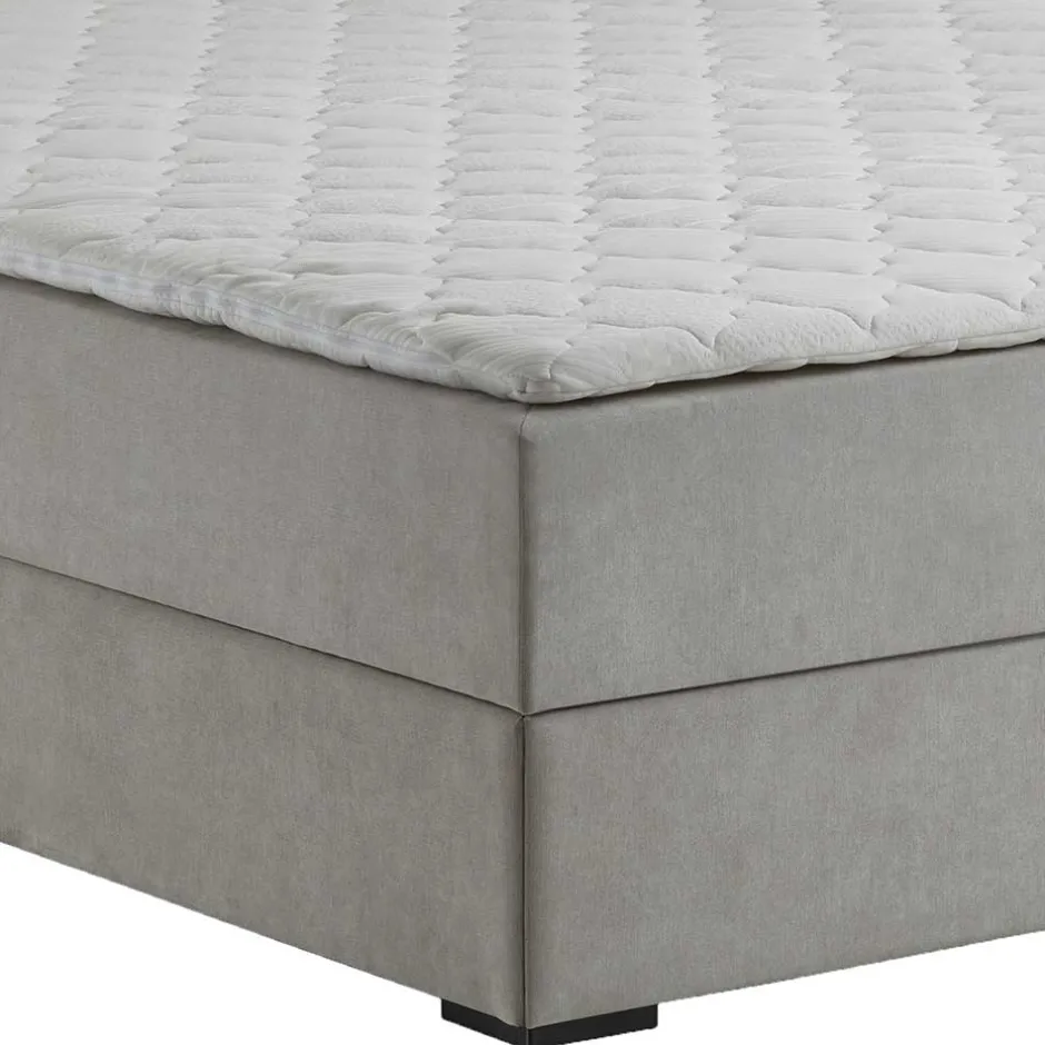 Pharao24 Hellgraues Boxbett Valpara> Funktionsbetten|Schubkastenbetten