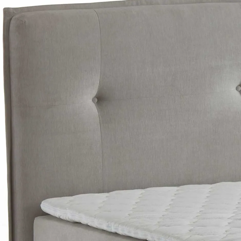 Pharao24 Hellgraues Boxbett Valpara> Funktionsbetten|Schubkastenbetten