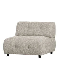 Einzelsofa|Modulsofas*Pharao24 Hellgraues Modulsofa Element meliert Ajama