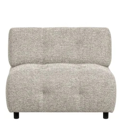 Einzelsofa|Modulsofas*Pharao24 Hellgraues Modulsofa Element meliert Ajama