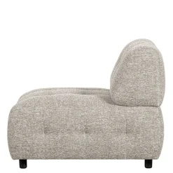 Einzelsofa|Modulsofas*Pharao24 Hellgraues Modulsofa Element meliert Ajama