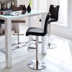 Pharao24 Höhenverstellbarer Barhocker Vucotto> Barmöbel|Barhocker