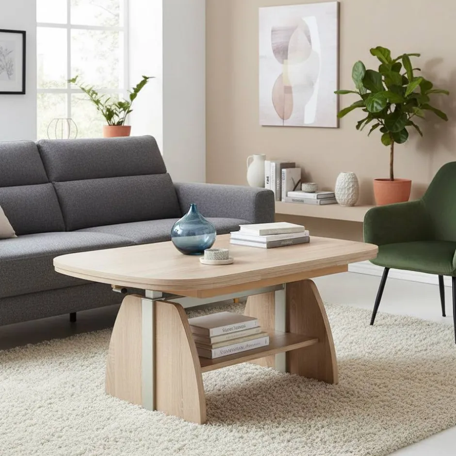 Pharao24 Höhenverstellbarer Couchtisch Sanjo> Wohnzimmertisch|Couchtische