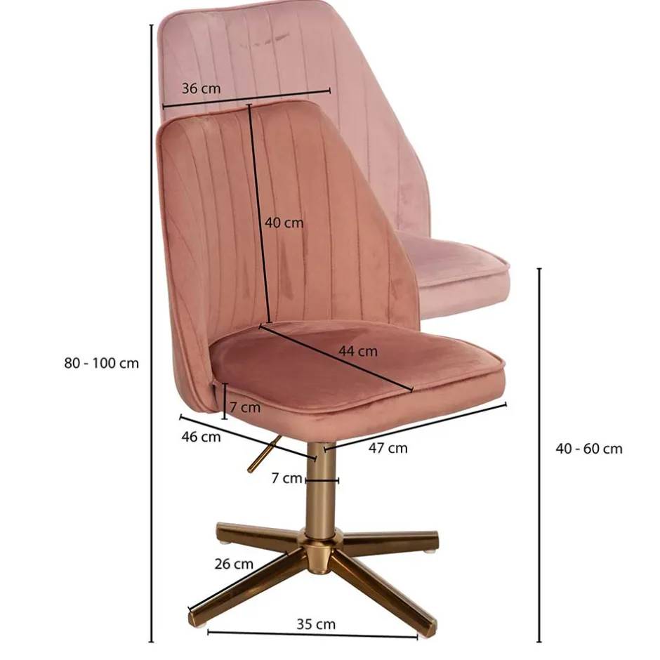 Pharao24 Höhenverstellbarer Drehstuhl Zibao> Bürostuhl