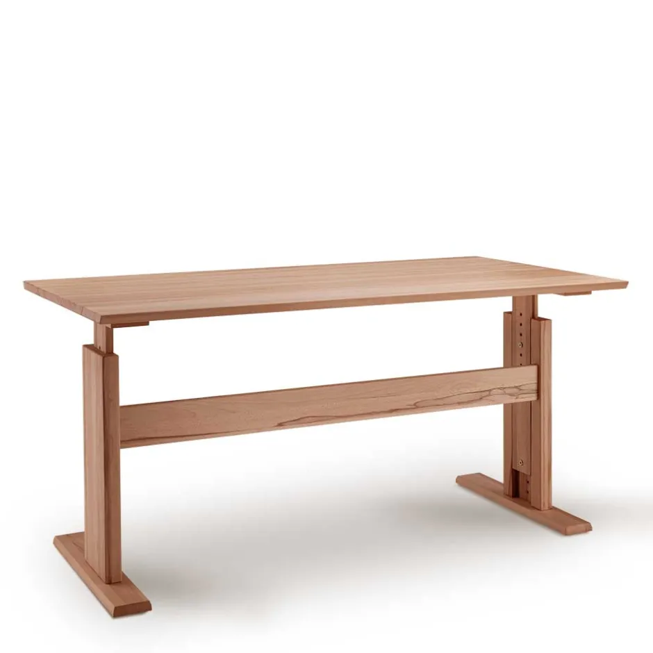 Pharao24 Höhenverstellbarer Schreibtisch Bahos> Schreibtische|Massivholztische