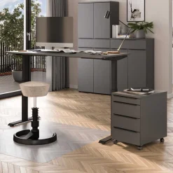 Schreibtische*Pharao24 Höhenverstellbarer Schreibtisch Abby