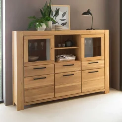 Pharao24 Highboard Crystoga> Wohnzimmerkommoden|Wohnzimmerschrank
