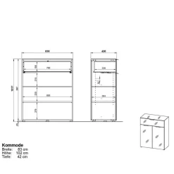 Pharao24 Highboard Genrom><noscript><img width=