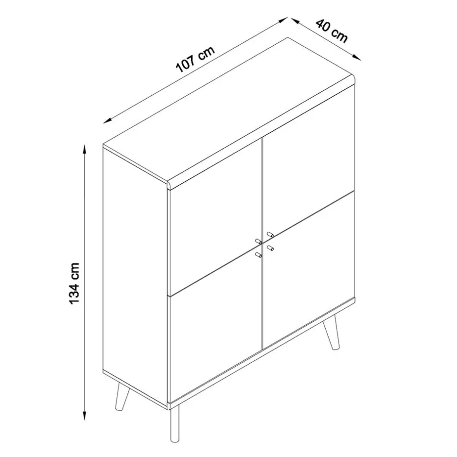 Pharao24 Highboard Levanca> Esszimmerkommoden|Wohnzimmerkommoden