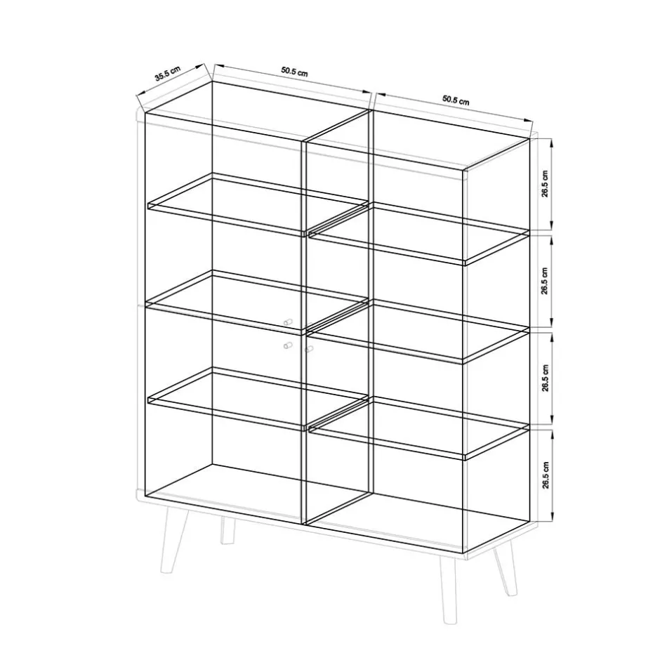 Pharao24 Highboard Levanca> Esszimmerkommoden|Wohnzimmerkommoden