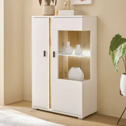 Pharao24 Highboard Luzillo> Vitrinenschrank|Stauraumvitrinen